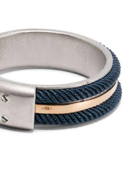 18kt rose gold and sterling silver diamond ring