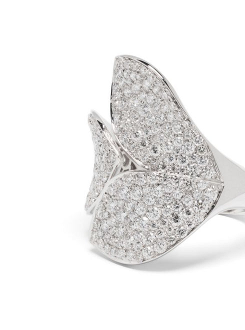Anillo Giardini Segreti de oro blanco de 18 kt y diamantes