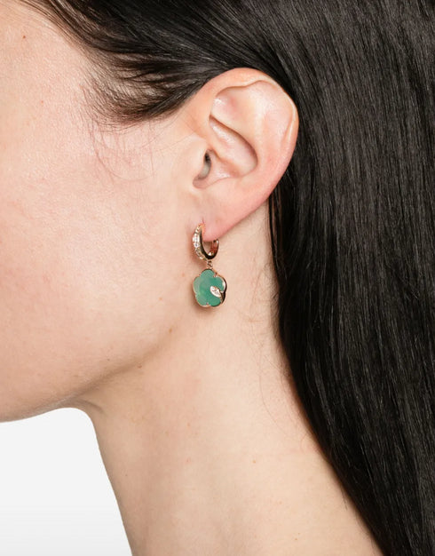 18K rose gold Petit Joli Lunaire diamond earrings