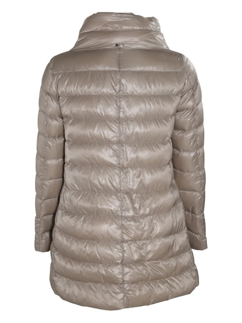 zipped padded coat