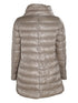 zipped padded coat