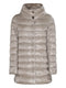 zipped padded coat