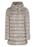 zipped padded coat
