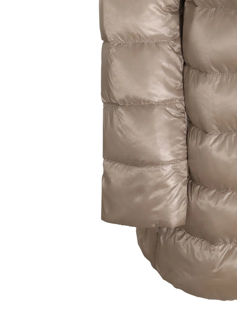 zipped padded coat