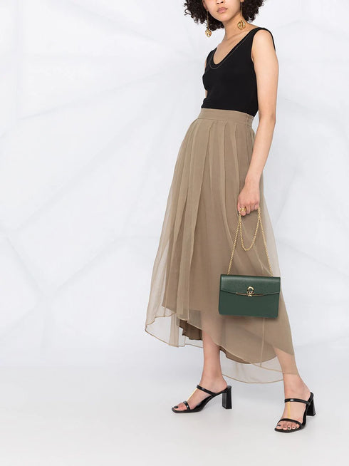 top sin mangas con cuello redondo