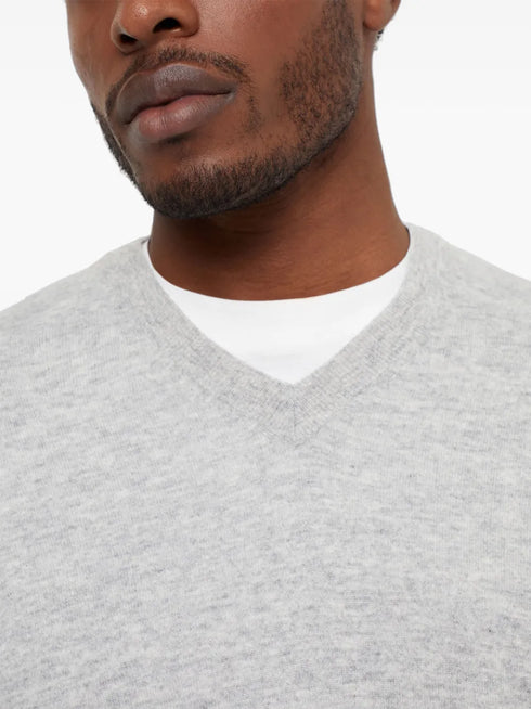 V-neck cashmere jumper