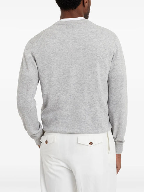 V-neck cashmere jumper
