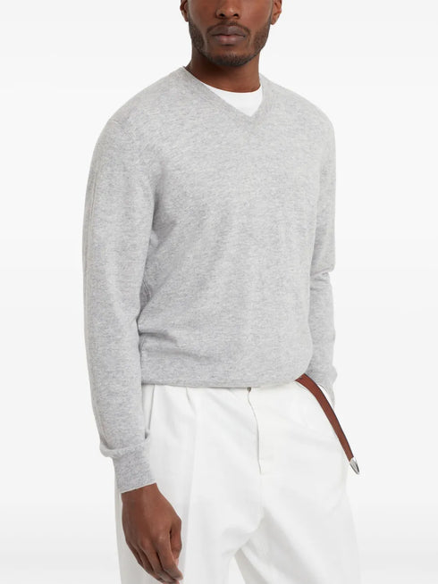 V-neck cashmere jumper