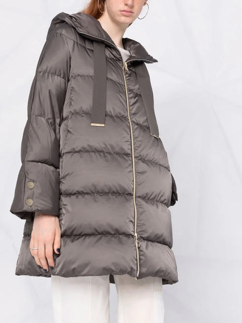 hooded padded coat