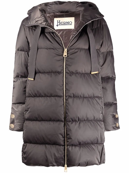 hooded padded coat