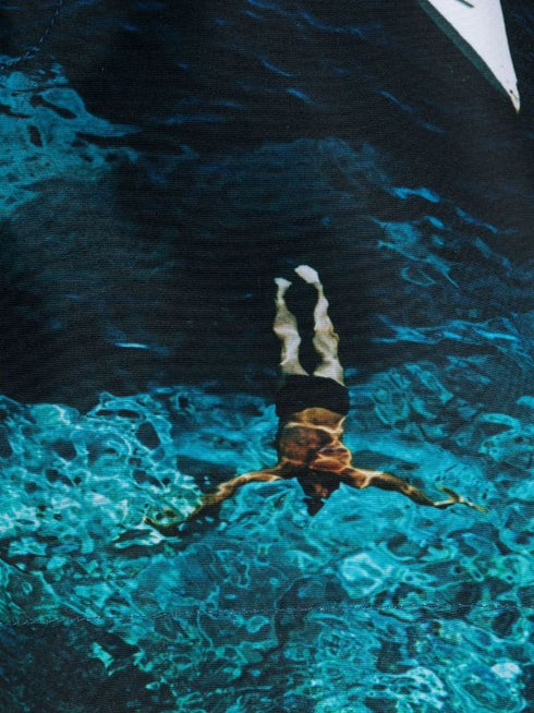 Russell photograph-print swim shorts