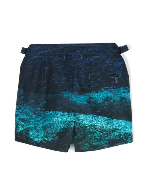 Russell photograph-print swim shorts