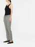 drawstring straight-leg trousers