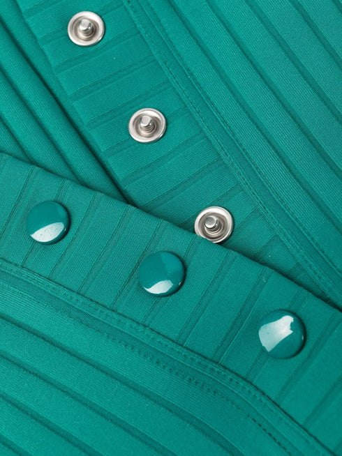 traje de baño acanalado con espalda descubierta