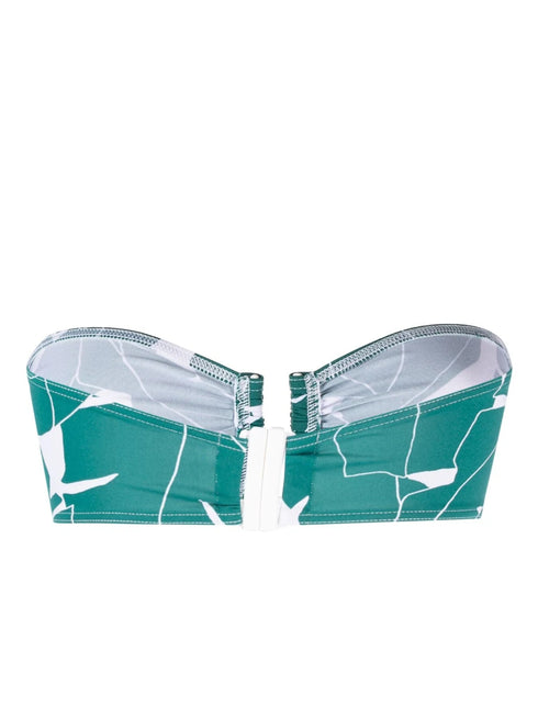 Tabac abstract-print bandeau bikini top