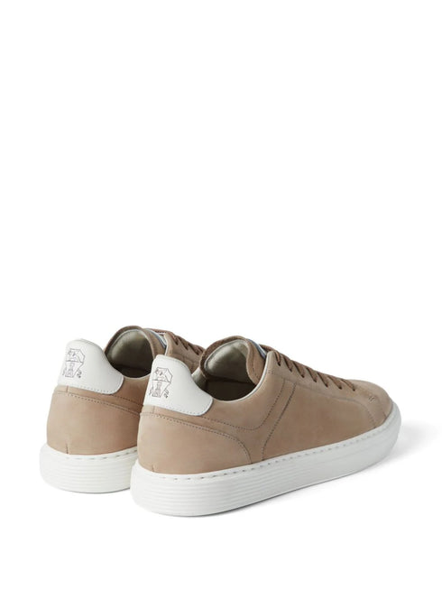 suede lace-up sneakers