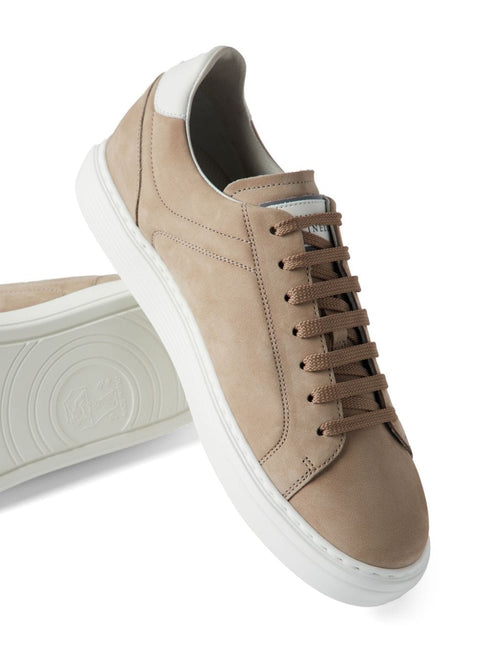suede lace-up sneakers