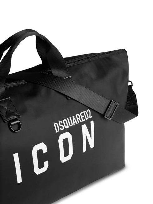 logo-print tote bag