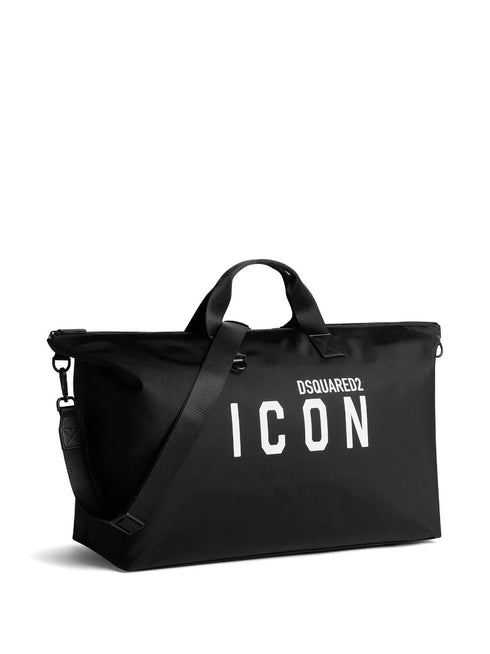logo-print tote bag