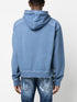 logo-print distressed hoodie