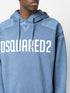 logo-print distressed hoodie
