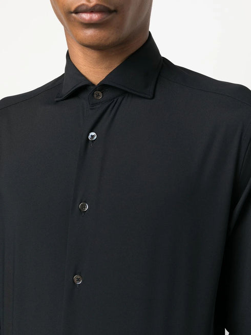 рубашка с вырезным воротником