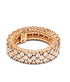 18kt rose gold diamond stretch ring