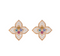 18K rose gold Princess Flower multi-stone earrings