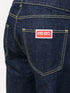 logo-patch straight-leg jeans