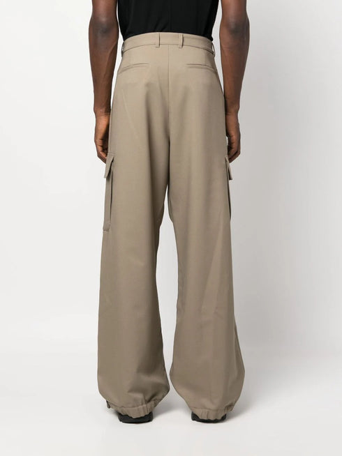 Pantalones cargo de pierna ancha Ow Emb Drill