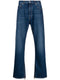 high-waist straight-leg jeans