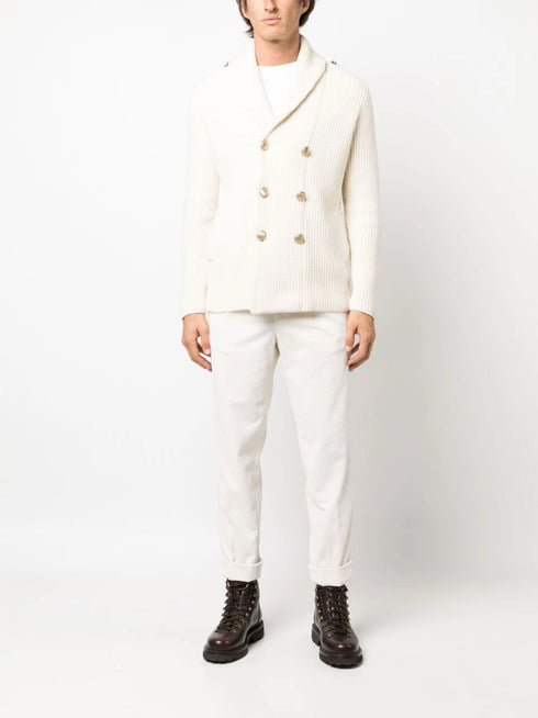 кардиган из смеси шерсти, связанный интарсией