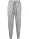 striped cashmere-blend track pants