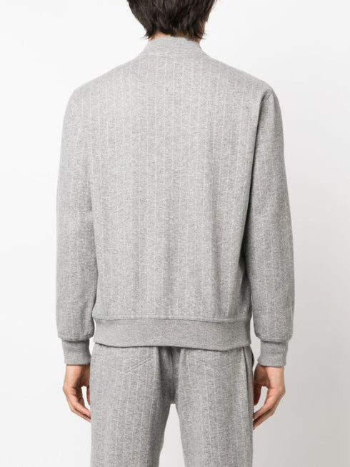 zip-up cashmere-blend cardigan