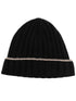 cashmere ribbed beanie