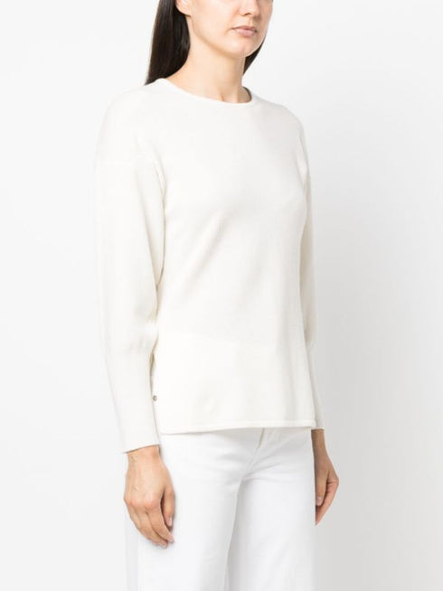 трикотажный джемпер с приталенными манжетами