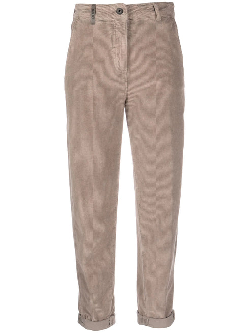 corduroy cropped trousers