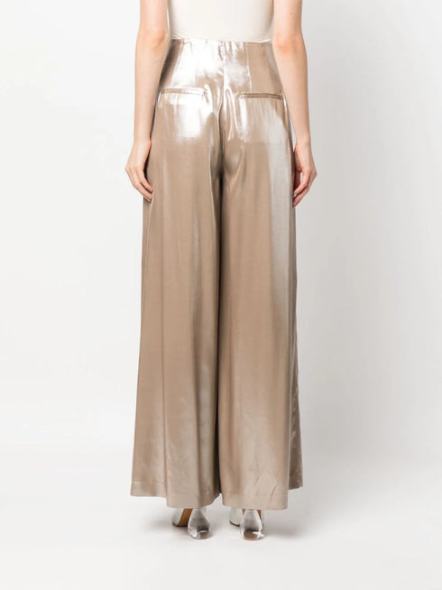 pleat-detailing palazzo trousers