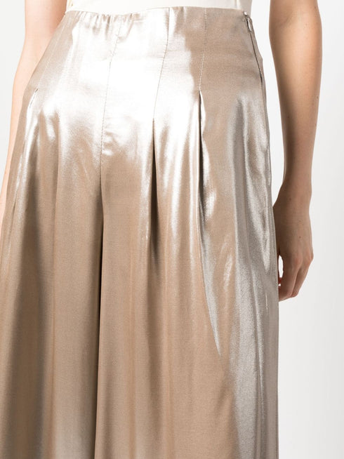 pleat-detailing palazzo trousers