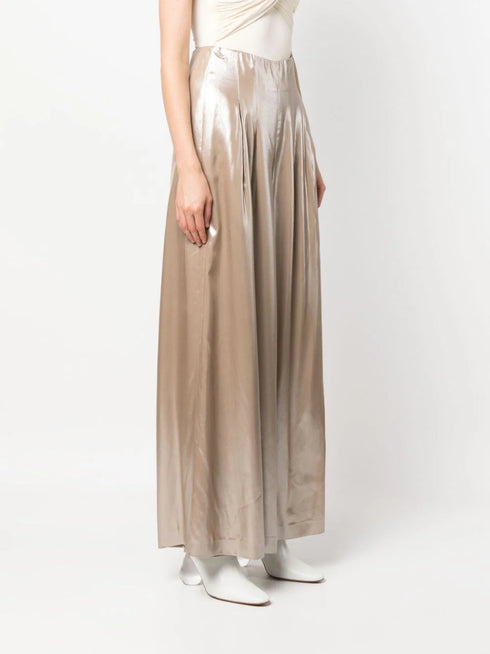 pleat-detailing palazzo trousers