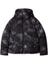 logo-jacquard puffer jacket