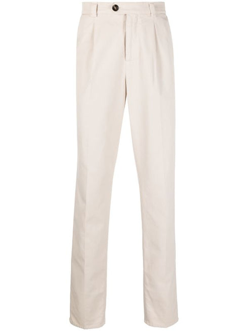 pantalones chinos de algodón cónicos