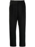 elasticated-waist slouchy trousers