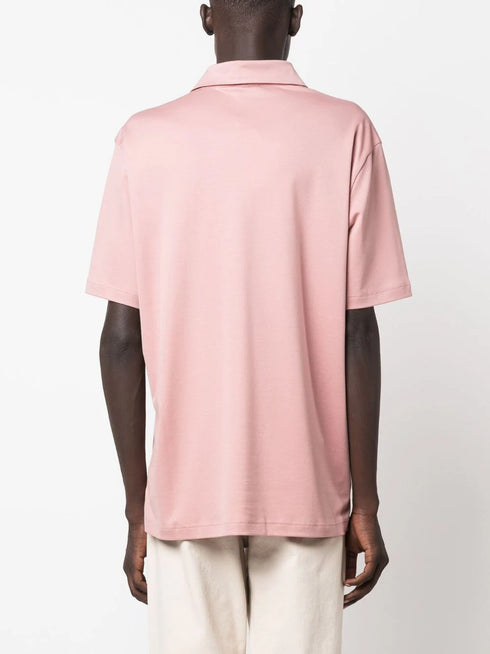 logo-embroidered cotton polo shirt