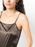 satin-weave tank top