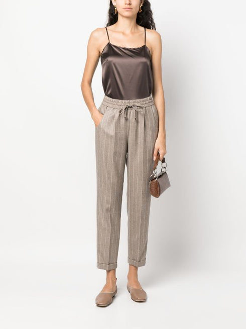 satin-weave tank top