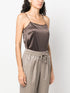 satin-weave tank top