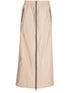 two-way zip-up maxi skirt