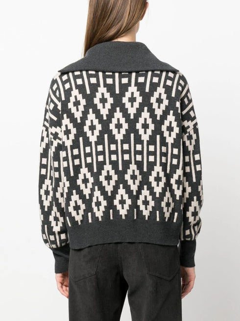 graphic knited sweatshirt