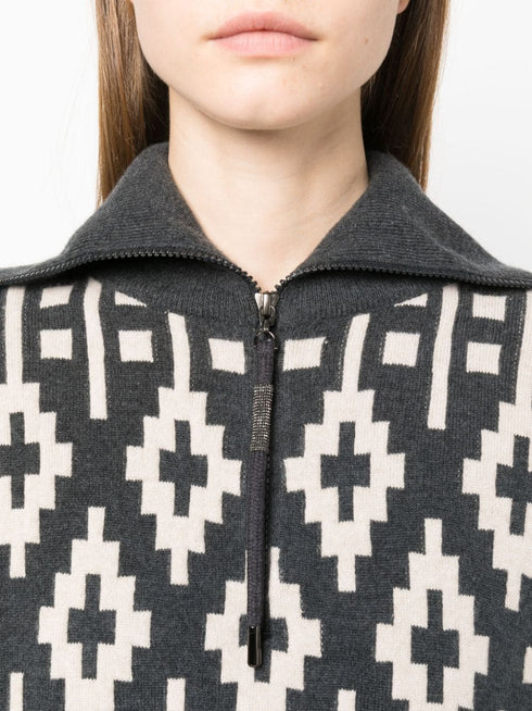 graphic knited sweatshirt